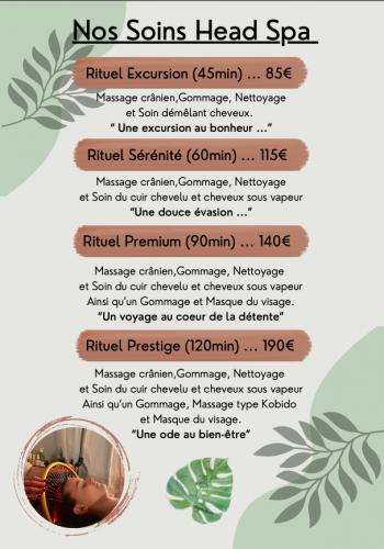 Les soins HEAD SPA  - Paradis Beauté - Soins du corps à Giberville, près de Caen