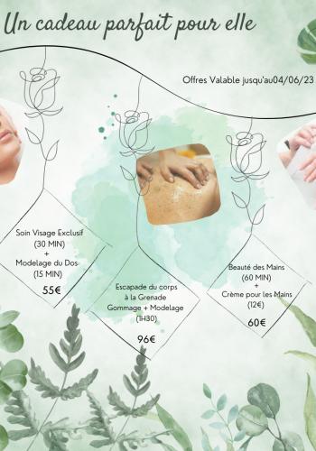 Offres Fête des mères  - Paradis Beauté - Soins du corps à Giberville, fleuriste près de Caen